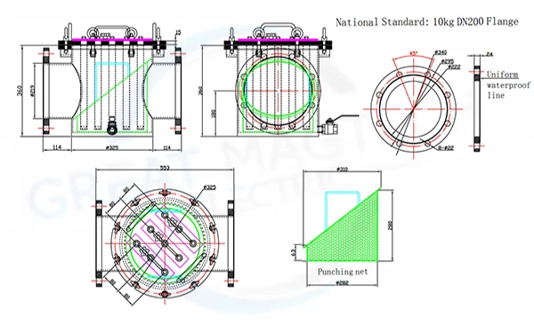 Design Drawings for a Magnetic Liquid Trap Design Drawings for a Magnetic Liquid Trap