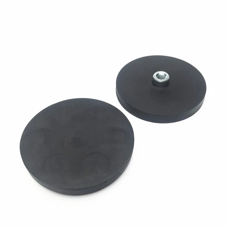 D66mm Neodymium Rubber Coated Pot Magnet